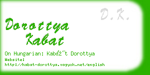 dorottya kabat business card